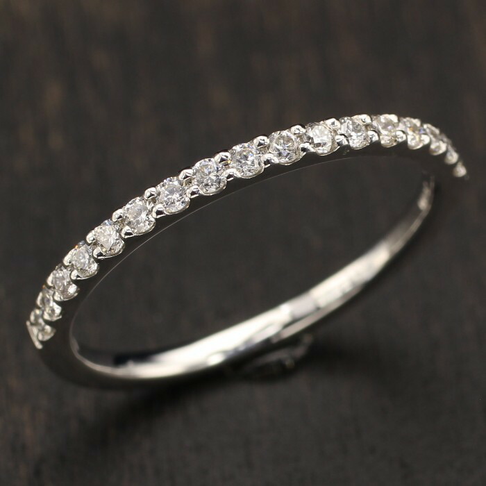 楽天市場】【値下しました】Ptダイヤモンドリング 一文字 ダイヤリング