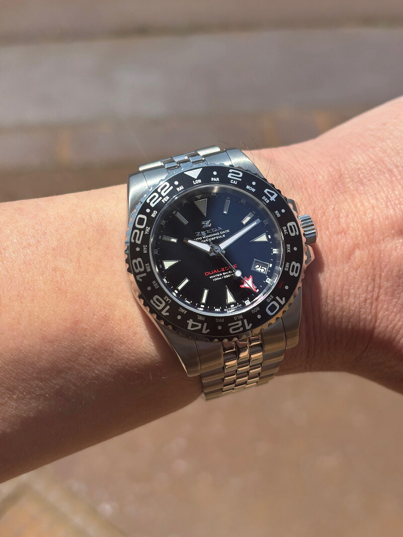 楽天市場】ZEEDA ジーダ DUAL-ZONE デュアルゾーン 40mm GMT搭載 自動