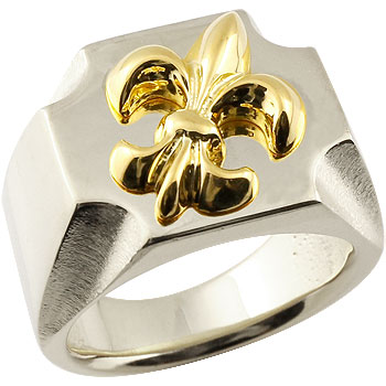 楽天市場】シルバー925 リング 18金 メンズジュエリー イエロー