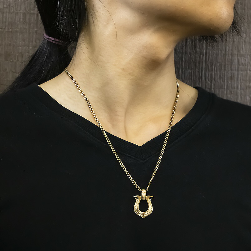 楽天市場】ペンダントトップ メンズ 18金 K18 馬蹄 ホースシュー