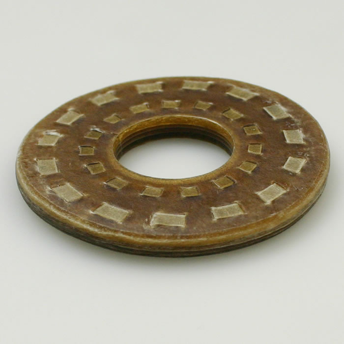 楽天市場】剣道 竹刀用 革鍔 (つば・ツバ) ○特製二筋縫合せ鍔 L