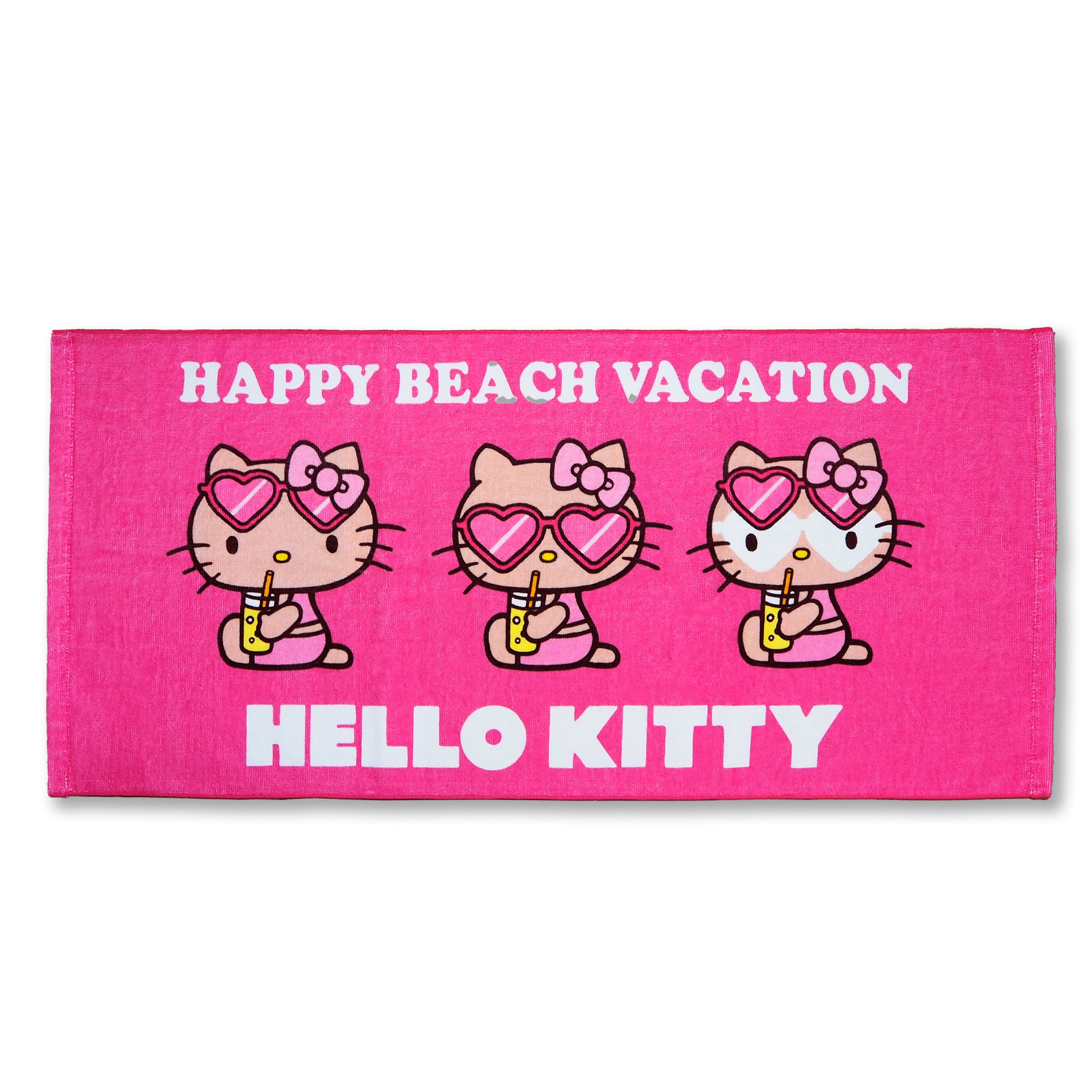 楽天市場】日焼けキティ フェイスタオル ハンカチ ハローキティちゃん