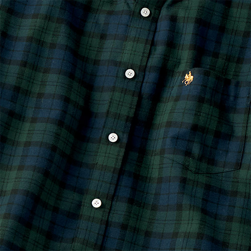 楽天市場】ボタンダウンシャツ 長袖 チェック柄 メンズ ポロ・ビー