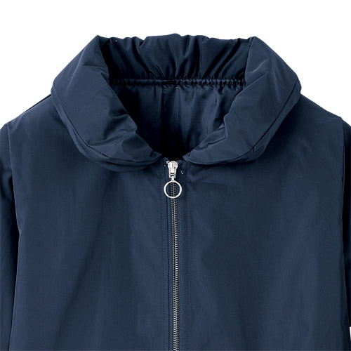 楽天市場】中綿ジャケット ネイビー コート レディース 襟風デザイン