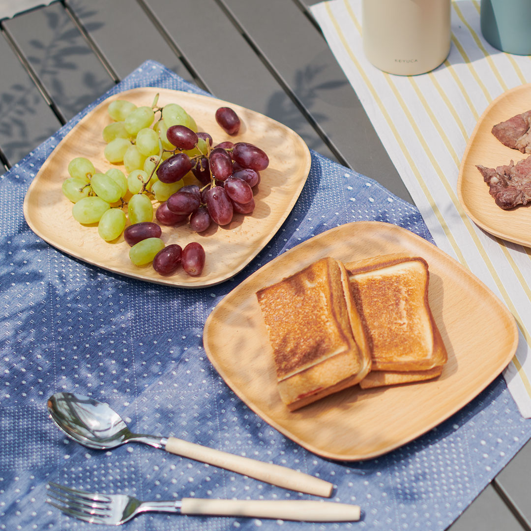 楽天市場】【KEYUCA公式店】ケユカ Roinプレート 20cm×20cm ブナ[木製