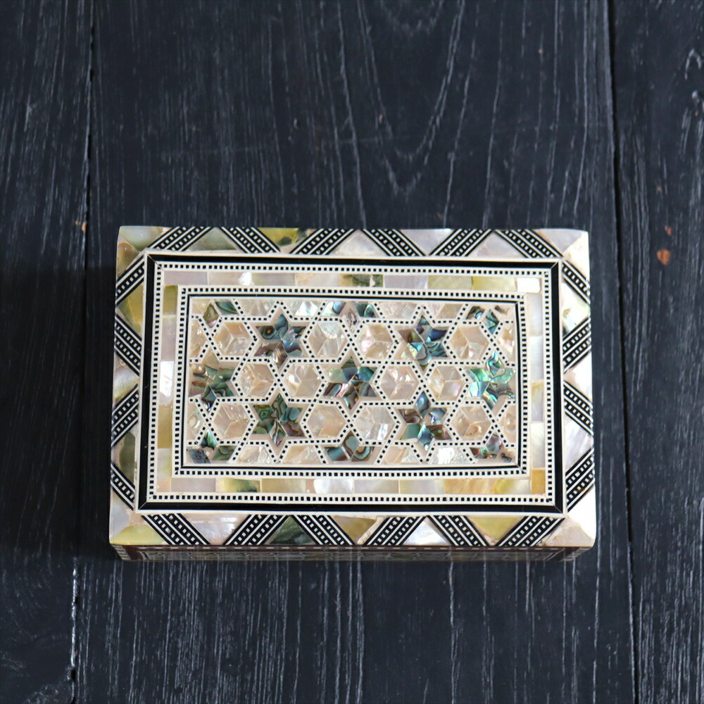 楽天市場】エジプト螺鈿のジュエリーボックス Mother of Pearl Egypt