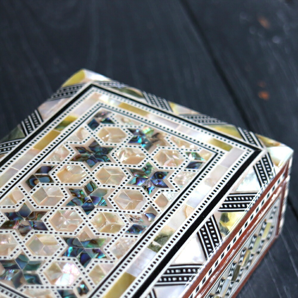 楽天市場】エジプト螺鈿のジュエリーボックス Mother of Pearl Egypt
