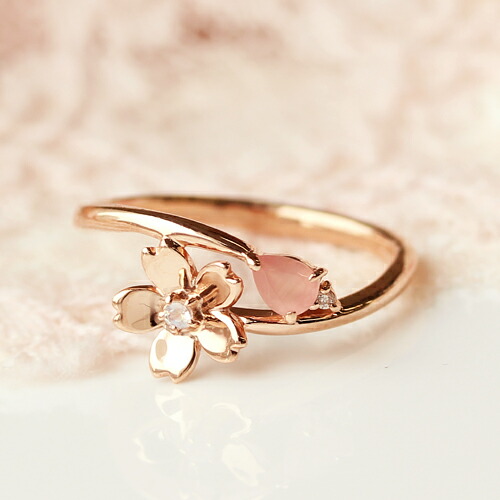 楽天市場】桜モチーフ 北海道産ロードクロサイト ダイヤモンド ブルー