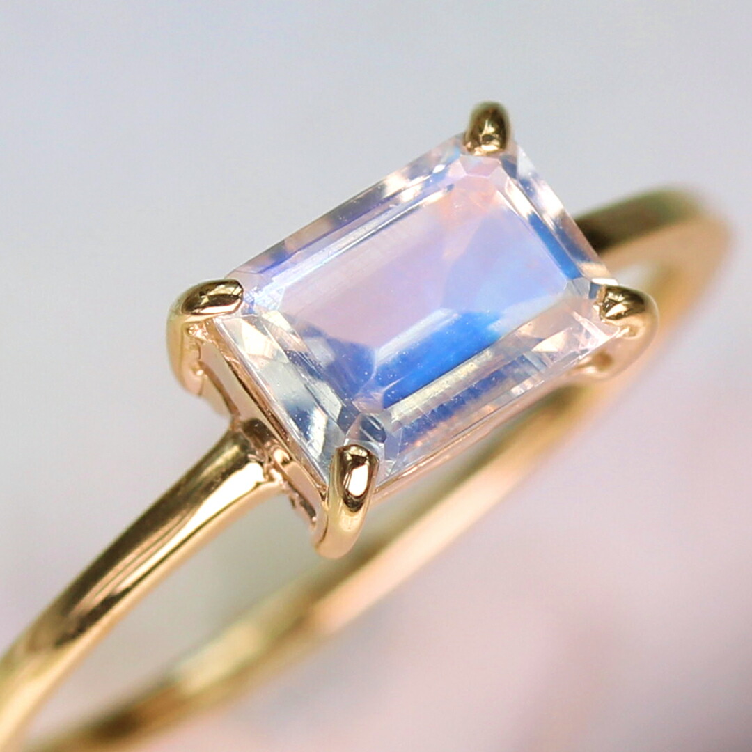 楽天市場】0.7ct相当ロイヤルブルームーンストーン K10イエロー