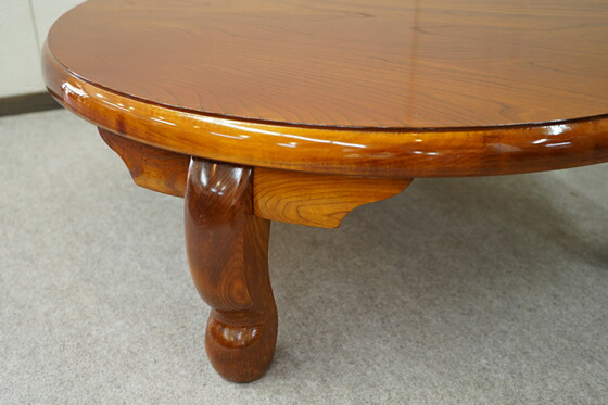 楽天市場】座卓 座敷机 丸卓 桔梗 ききょう 105cm丸 和風 ちゃぶ台