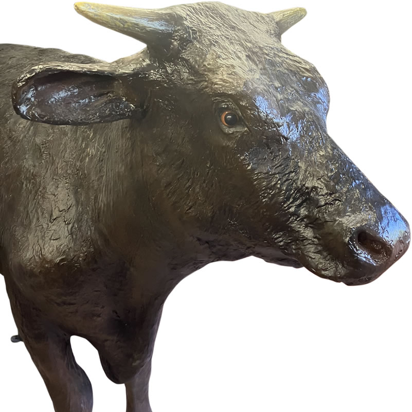 楽天市場】動物 オブジェ 原寸大の黒毛和牛 インテリア イベント