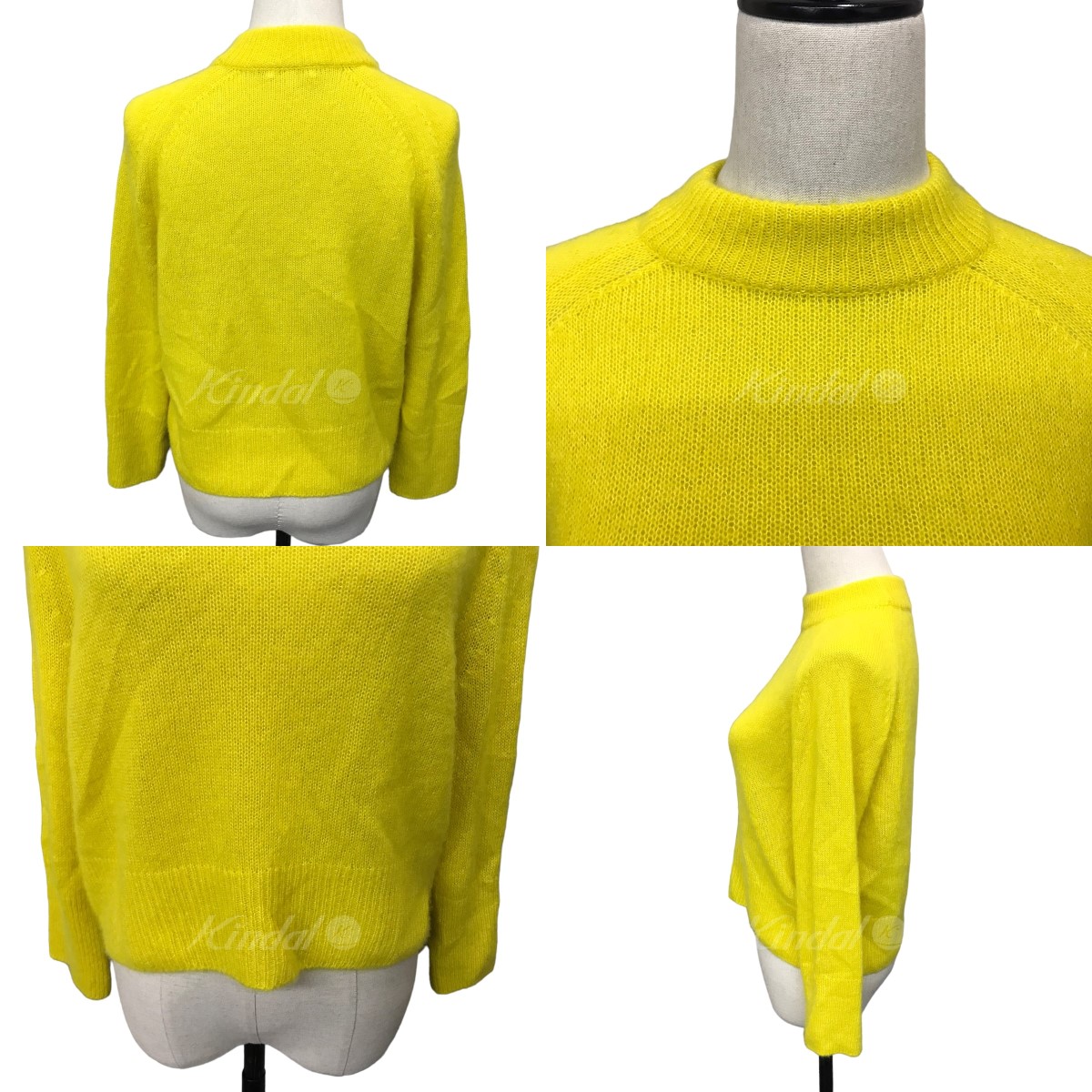 楽天市場】【中古】BLAMINKカシミヤシルククルーネックニット イエロー