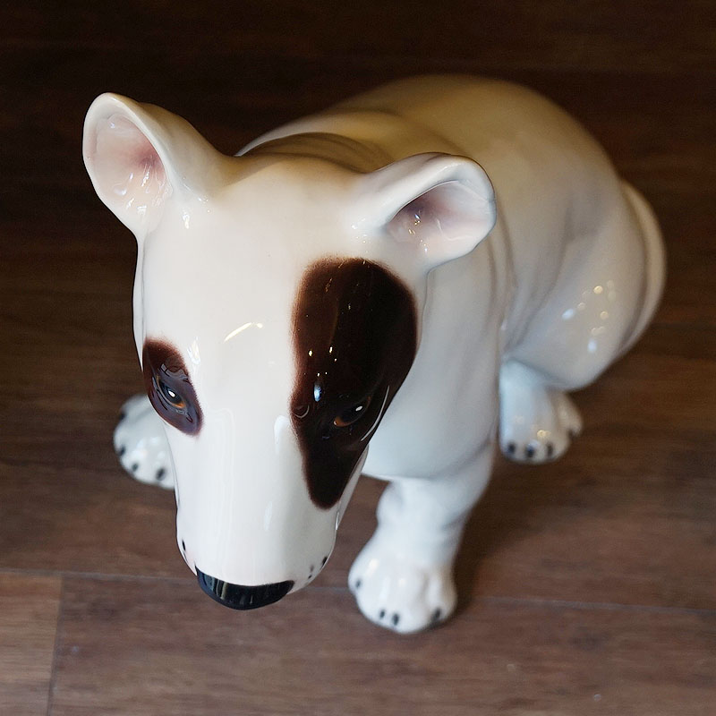 楽天市場】【スーパーセール期間限定価格】 犬 置物 陶犬 陶器製 輸入