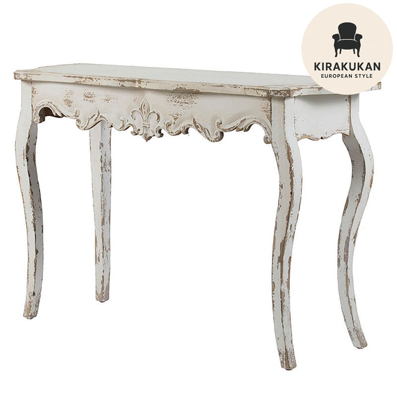 楽天市場】コンソールテーブル アンティーク 4本脚 猫脚 シャビー