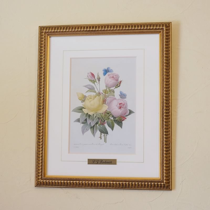 楽天市場】【スーパーセール価格】 絵画 インテリア ルドゥーテ ローズ