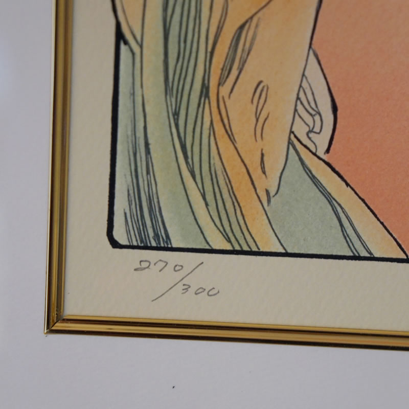 楽天市場】ヴィンテージ アルフォンス ミュシャ画 「 桜草 」 「 羽根