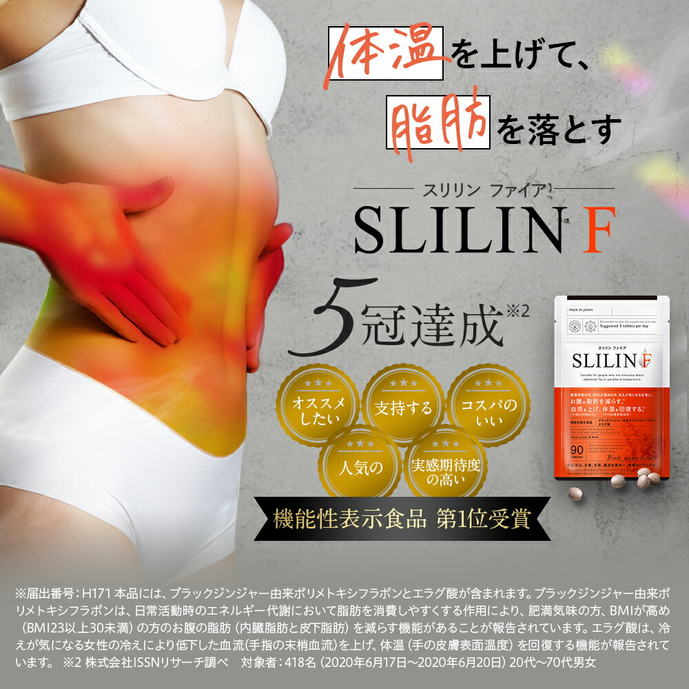 楽天市場】スリリン ファイア ( 1袋 90粒 ) 温活 脂肪燃焼 ダイエット