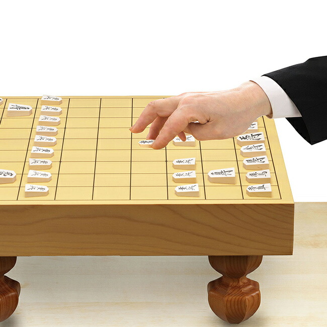 楽天市場】やま屋 新かや2寸将棋盤セット[将棋盤 足付 台 木製 将棋 駒
