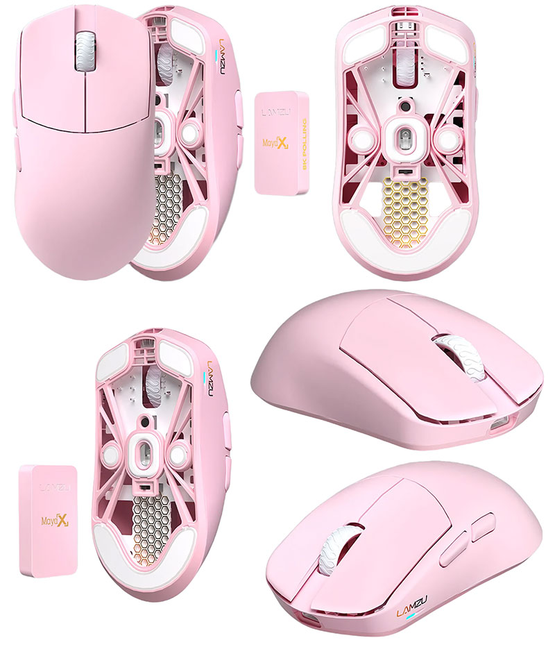 楽天市場】LAMZU Maya X 8Kレシーバー付属 ワイヤレスゲーミングマウス
