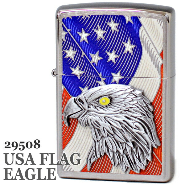 楽天市場】【完売】ZIPPO ジッポー 29508 USA FLAG EAGLE Emblem