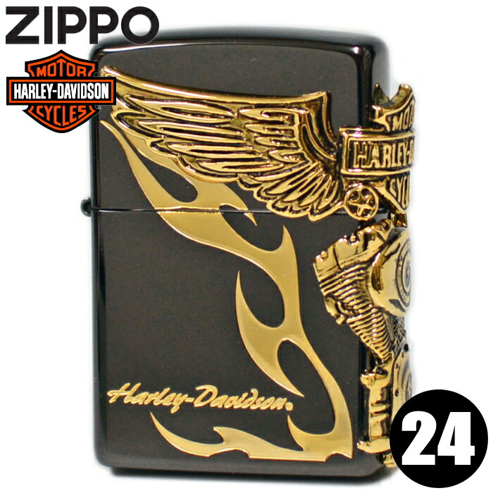 楽天市場】ZIPPO ハーレーダビッドソン HDP-24 サイドメタル ブラック