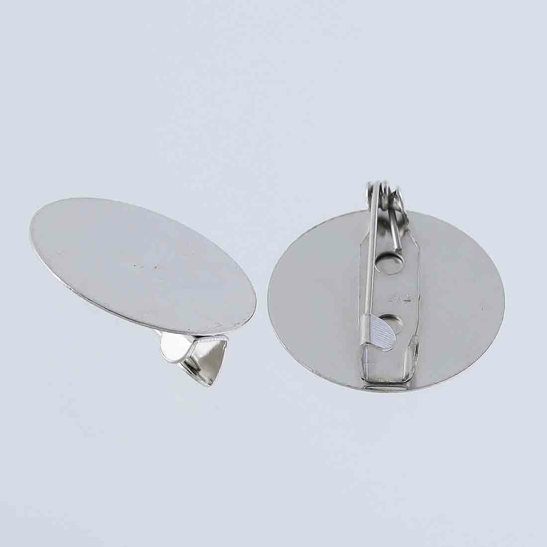 楽天市場】＼本日P10倍／【まとめ買いがお得】 ブローチピン 台座 付き