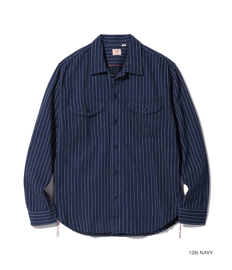 楽天市場】シュガーケーン コーク ストライプ 長袖 ワーク シャツ