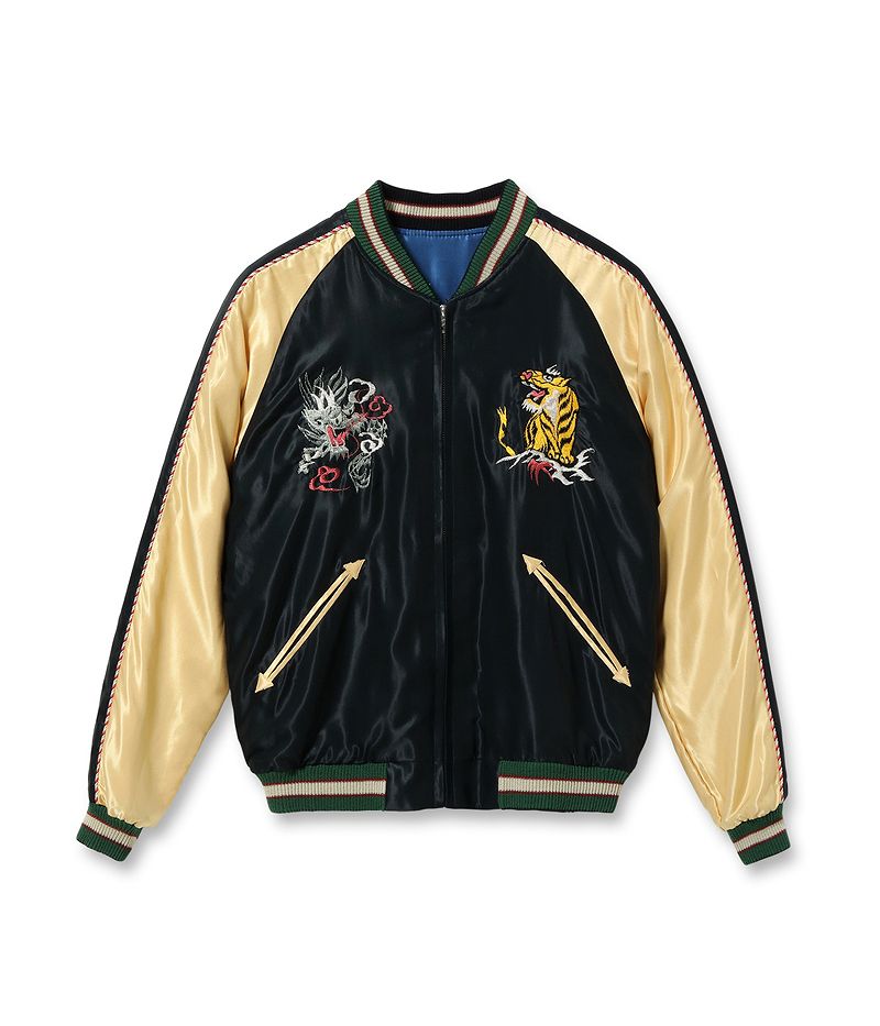 楽天市場】テーラー東洋 アセテート スカジャン “JAPAN MAP” × “GOLD