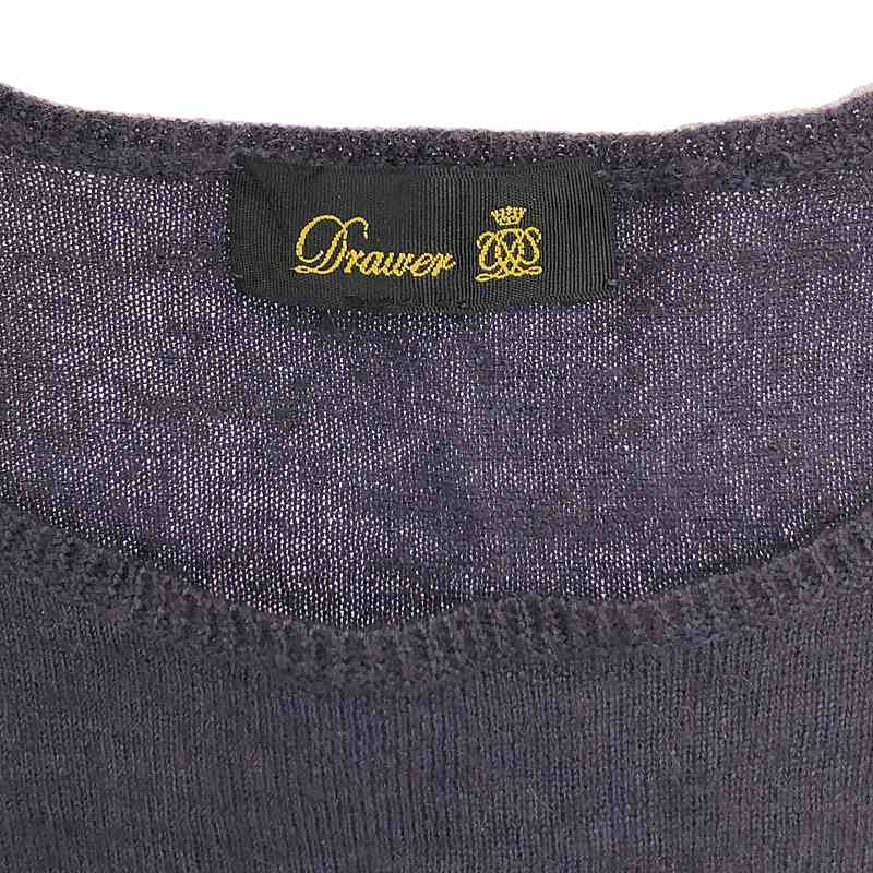 楽天市場】Drawer / ドゥロワー | 18G カシミヤシルクリブクルーネック