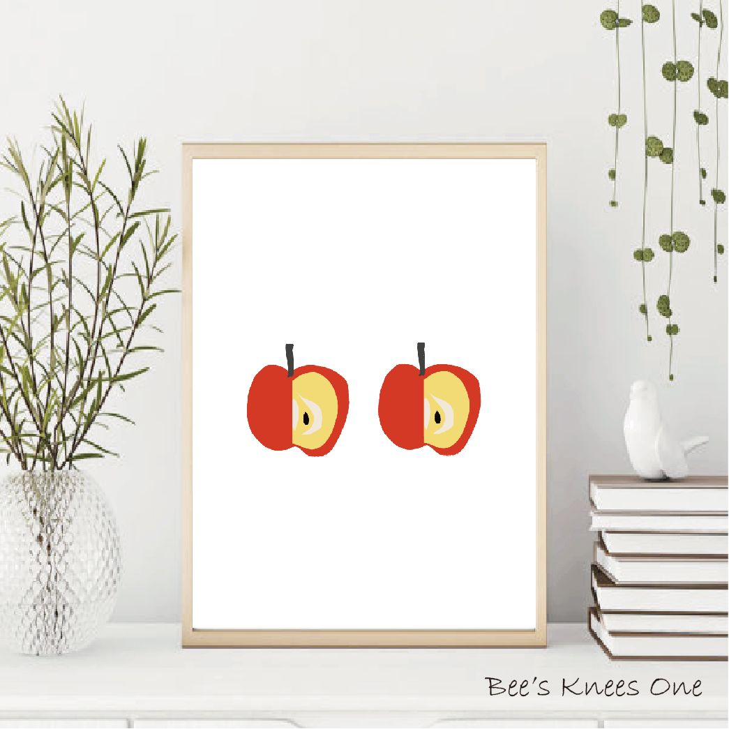 楽天市場】アートポスター『りんご Apple』 北欧 アートパネル