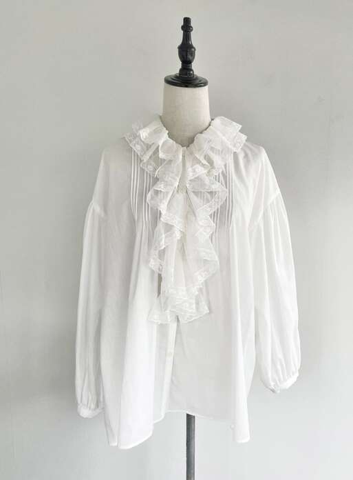 楽天市場】【Bilitis dix-sept ans】 Ruffle Collar Blouse ビリティス