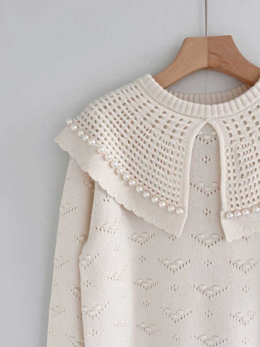 楽天市場】【MUVEIL】 パールニットプルオーバー MA233KSW001