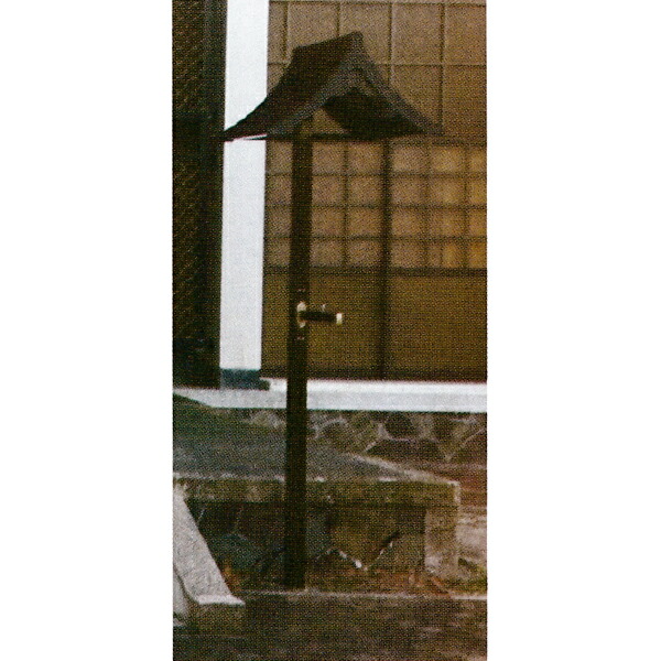 楽天市場】アルミ製 提灯掛・灯籠掛 一対台座：埋め込み型 屋根：大和