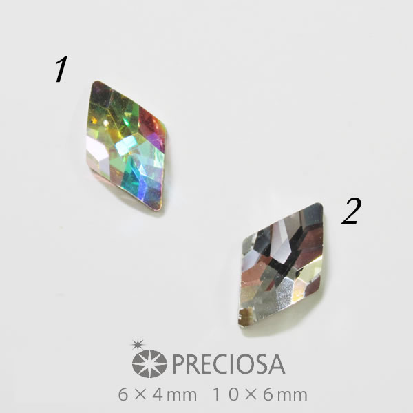楽天市場】プレシオサ PRECIOSA ひし形 ストーン 10×6mm / 6×4mm (1粒
