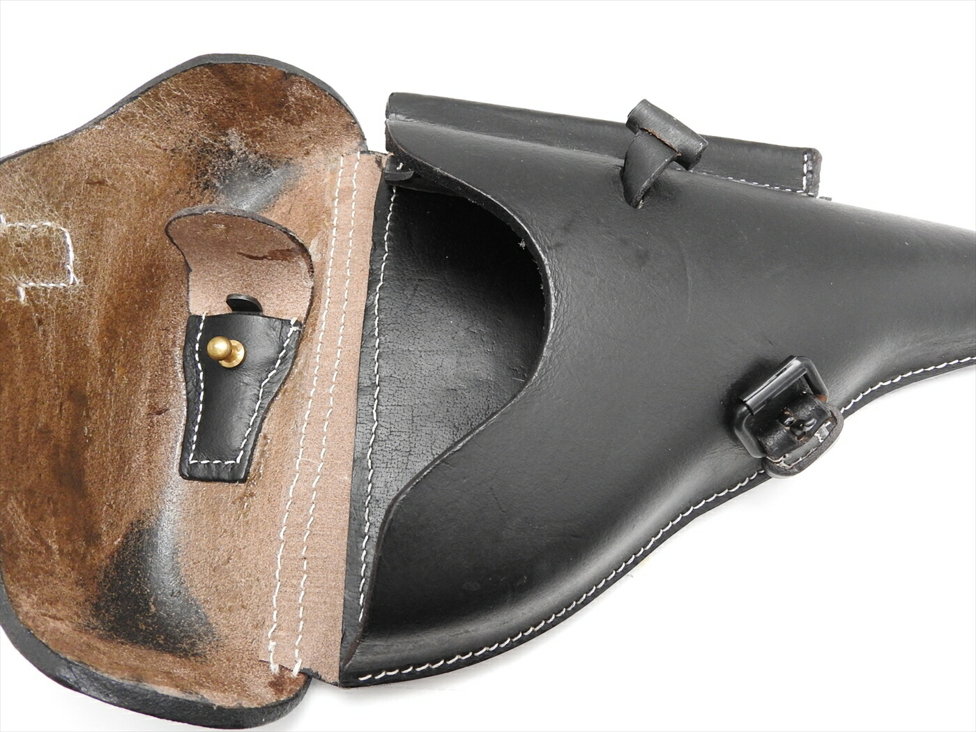 楽天市場】ドイツ軍 ルガーP08 ホルスター 黒 ブラック レプリカ 本革