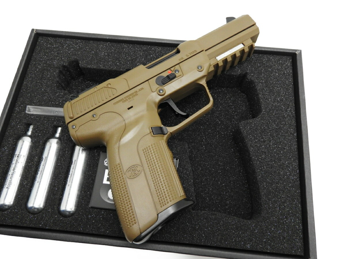 楽天市場】マルシン MARUSHIN ガスガン FN5-7 アルミピストン Ver2 CO2