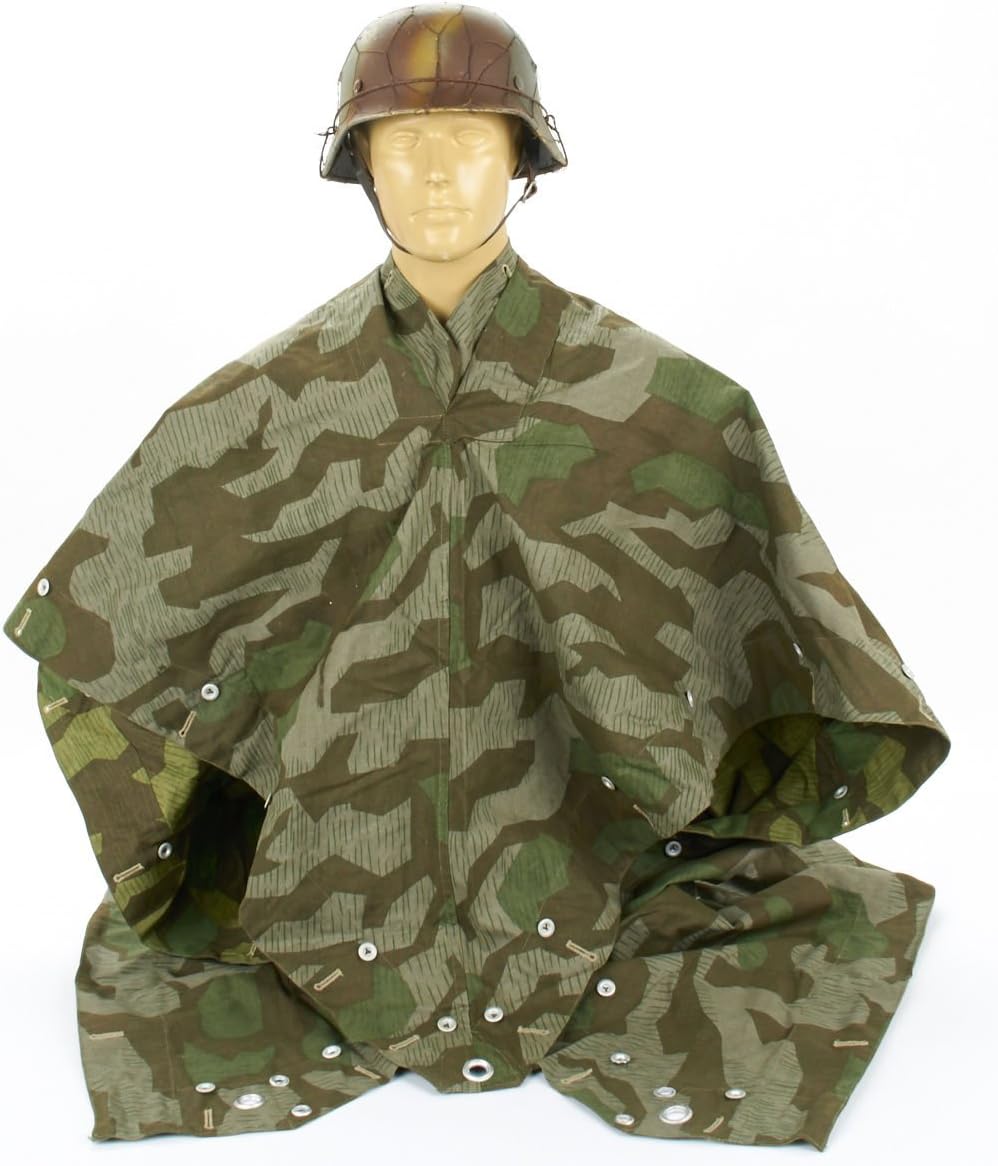 WW2 ドイツ軍 オークリーフ迷彩 ポンチョ レプリカ ドイツ製！ Amazon