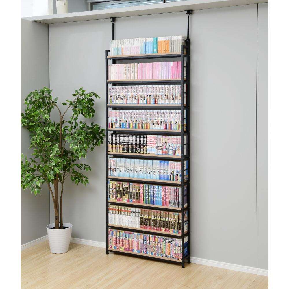 楽天市場】山善 突っ張りラックスリム RTRS−8015（OAK