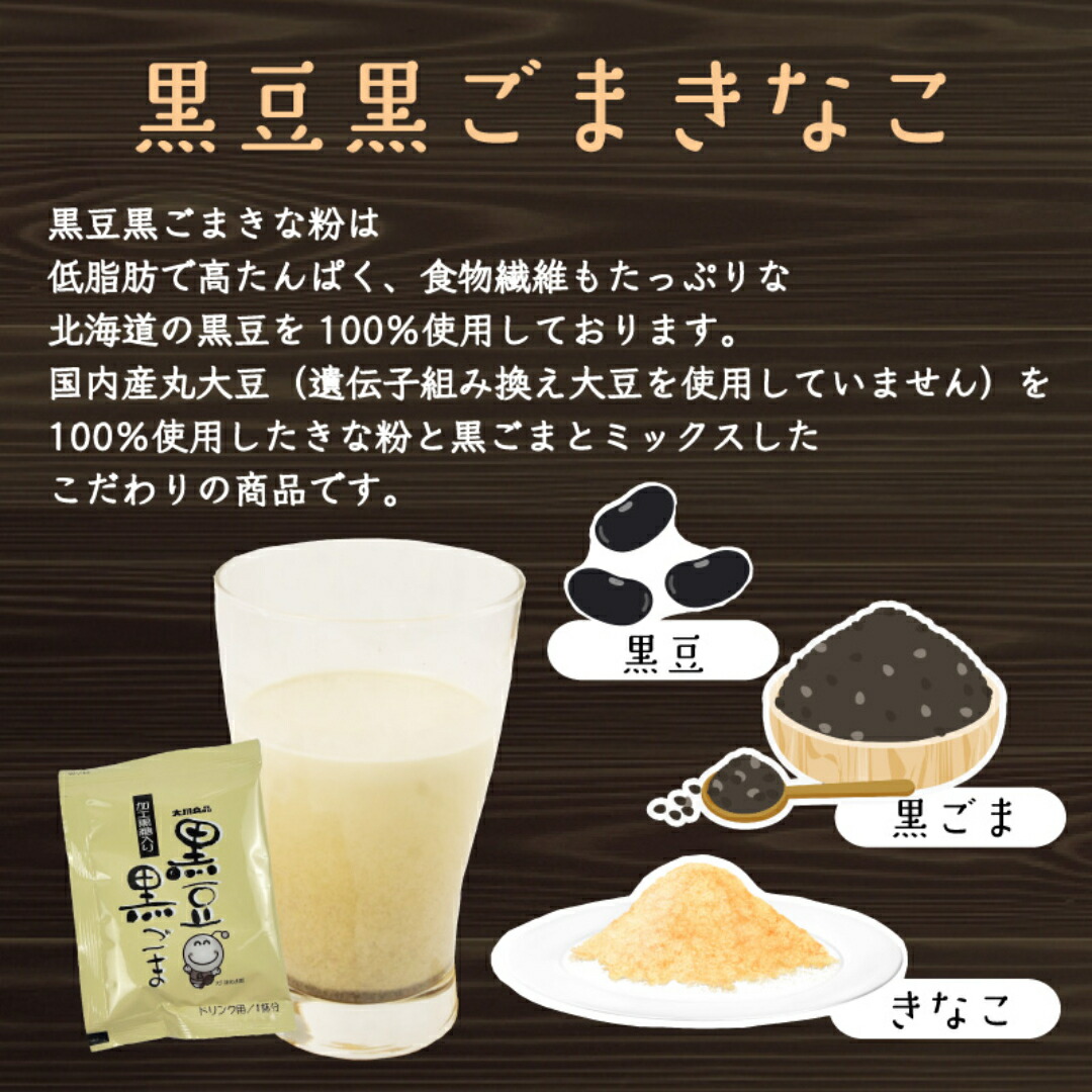 楽天市場】黒豆黒ごまきな粉 15g×30袋 きな粉ドリンク 置き換え