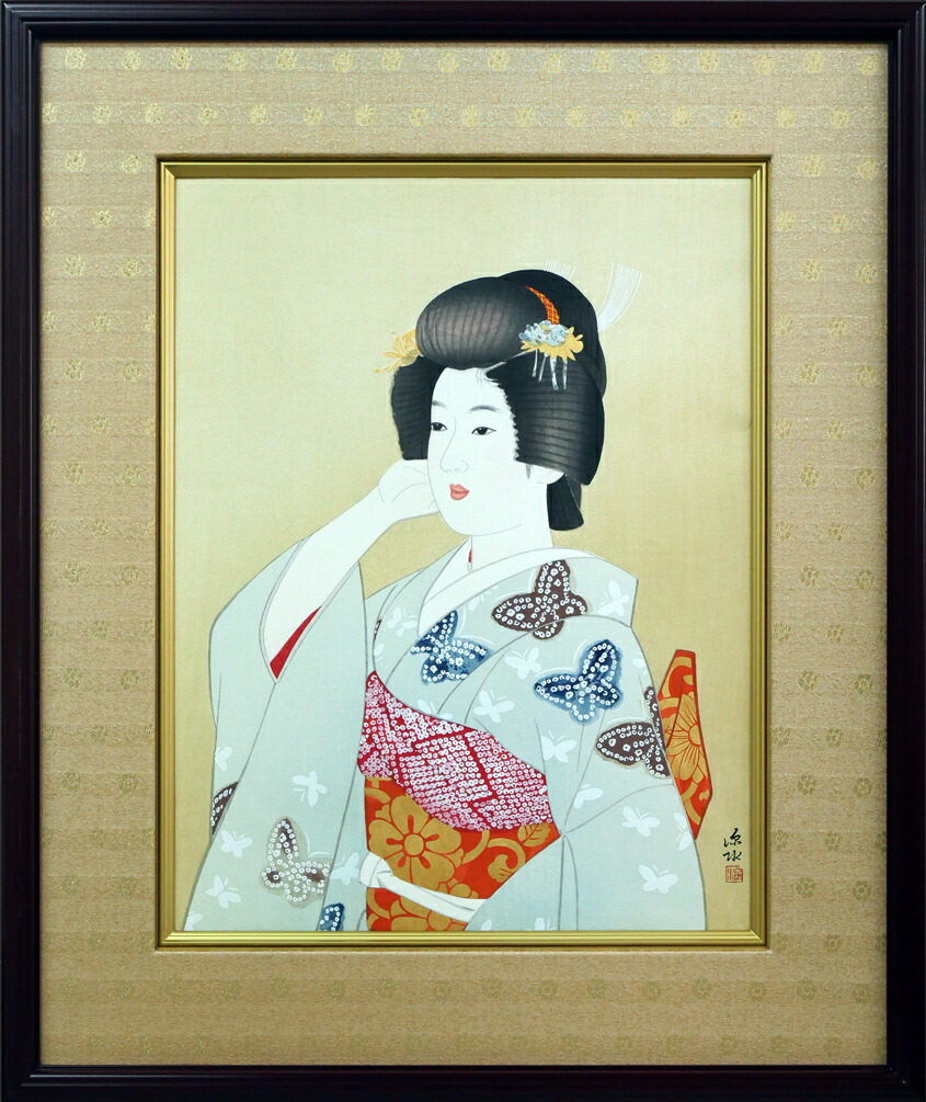 楽天市場】伊東 深水「初島田」木版画・限定品 美人画の巨匠 日本芸術