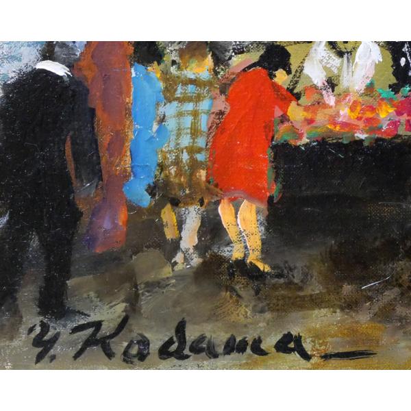 楽天市場】児玉 幸雄「パリーの朝市」油絵・F10号 日動画廊取扱画家