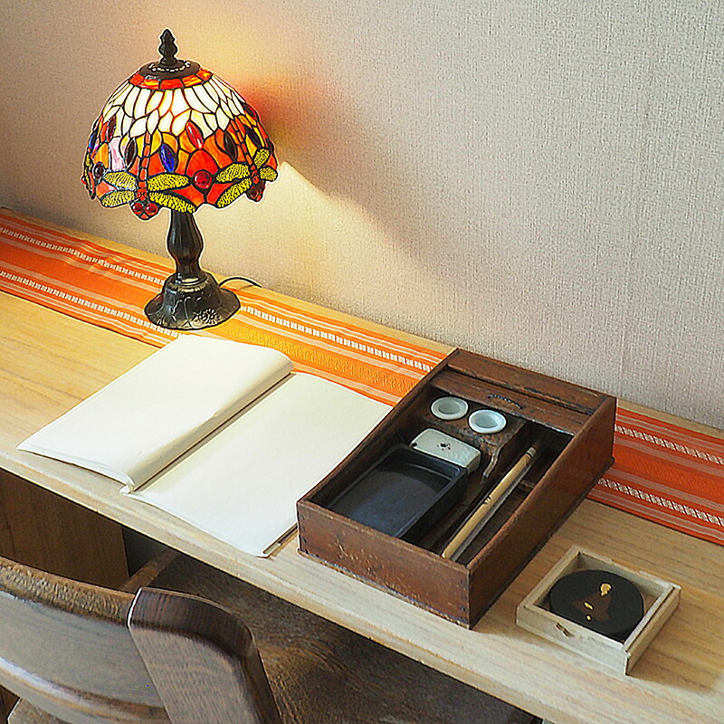 楽天市場】蛇腹式硯入れ 0038文具 書道具 墨 筆 暮らしの古道具 古民具