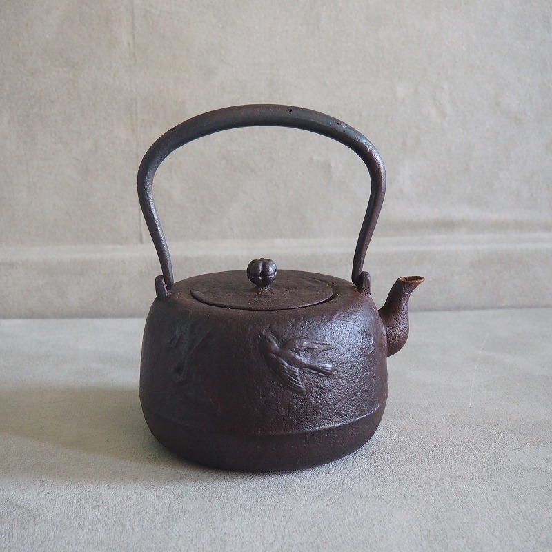 楽天市場】鳥文様 南部鉄瓶 0210煎茶道具 やかん 薬缶 鋳物 茶道具