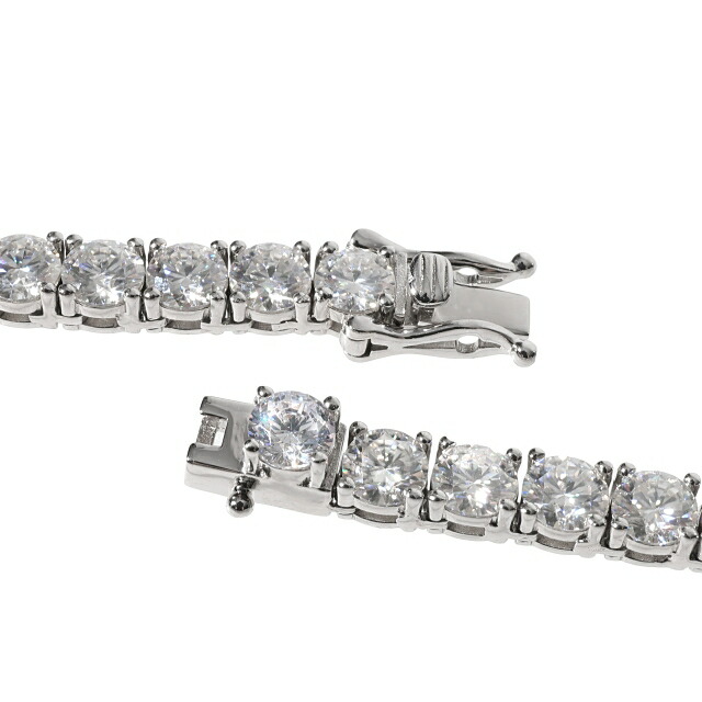 楽天市場】＼ランキング入賞／ モアサナイト ネックレス 5mm テニス