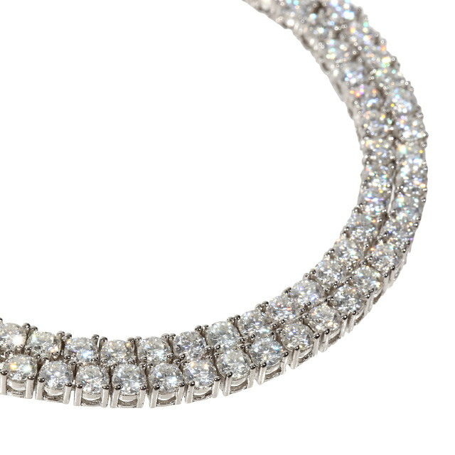 楽天市場】モアサナイト アクセサリー ネックレス 4mm テニス