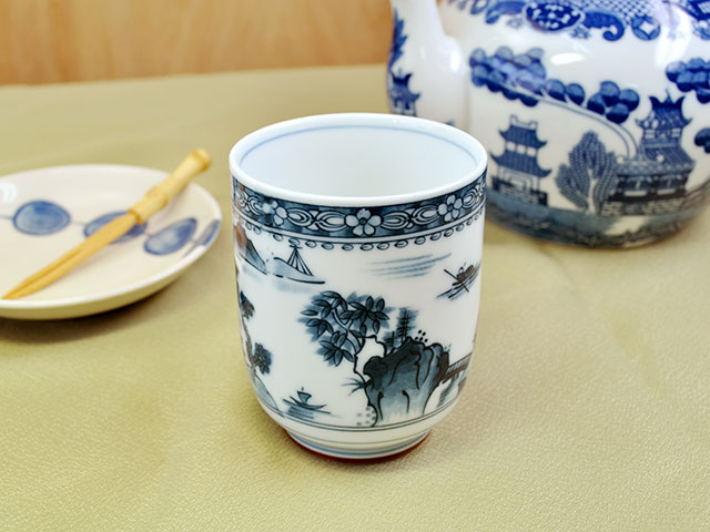 楽天市場】腰丸 山水湯呑 180cc 湯呑み 湯飲み 湯のみ 来客用