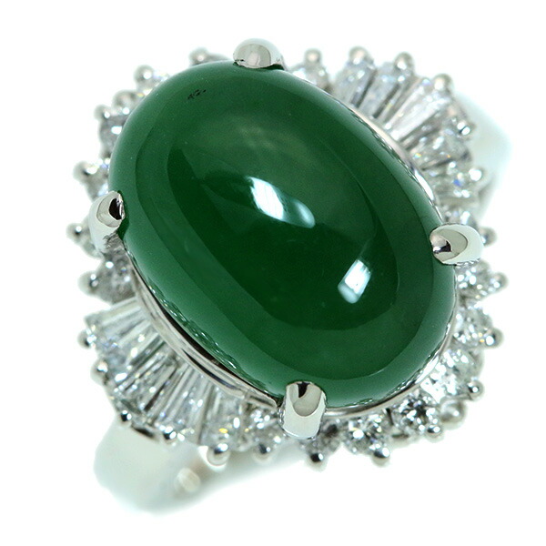 楽天市場】ヒスイ/翡翠 リング/指輪 8.480カラット プラチナ900 PT900