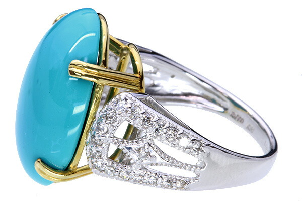 楽天市場】トルコ/ターコイズ リング/指輪 10.620カラット プラチナ 18