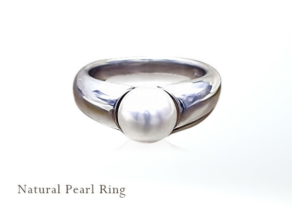 楽天市場】pt900 pt950 一粒 天然パールリング『Pearl』真珠 真珠