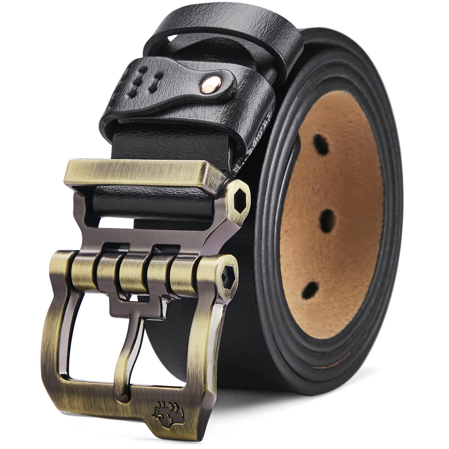 楽天市場】[BISON DENIM]ベルト メンズ 本革 大きいサイズ メンズ